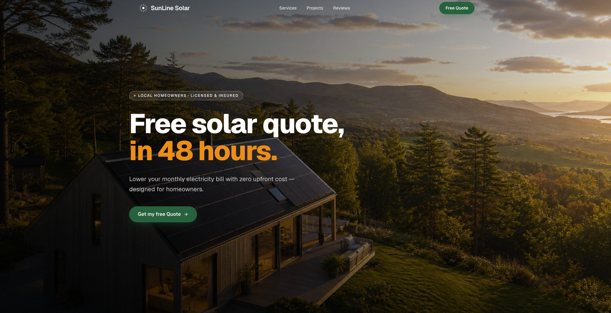 A homepage that grabs attention