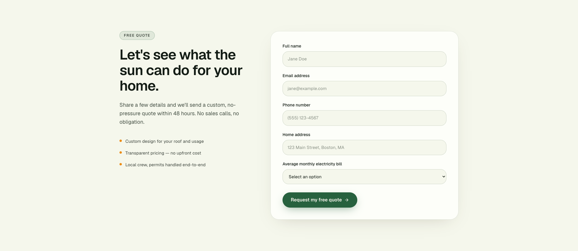 An easy way to get in touch